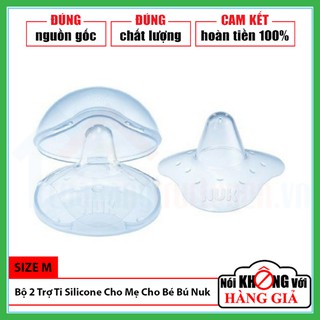 [CHÍNH HÃNG] Hộp 2 Chiếc Trợ Ti Silicone Nuk Siêu Mềm Cho Mẹ Đang Cho Con Bú | Trị Sụt Ti | Giảm Đau Nhức Đầu Ti
