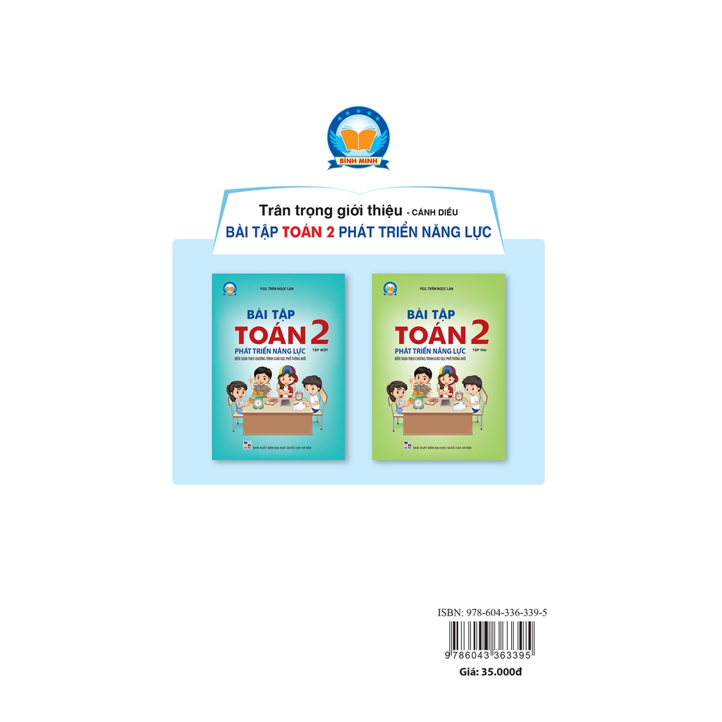 Sách Bài tập Toán 2 Phát triển năng lực Tập 1