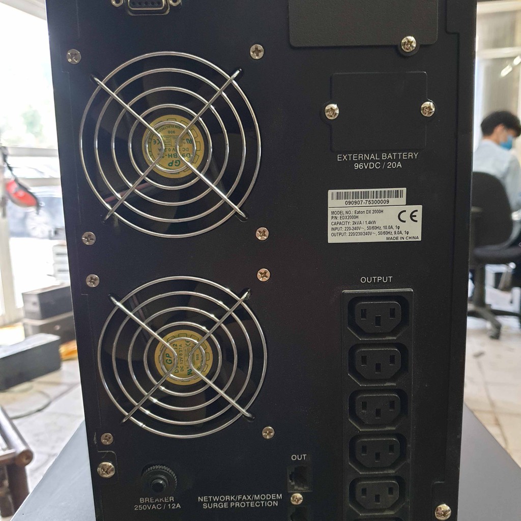 Bộ lưu điện online Eaton DX 2000H; ups online 2kva; lưu điện online 2000va máy cũ main zin nguyên bản đã thay ắc quy