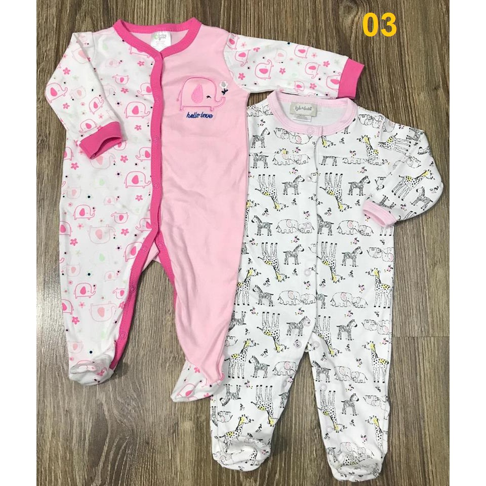 Set đôi body liền tất Baby gear xuất Mỹ