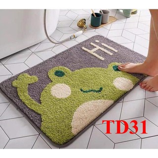 Thảm siêu thấm 3D – Thảm chân phòng khách TD31 Thảm phòng ngủ thảm lau chân phòng tắm lông dày siêu mều siêu thấm