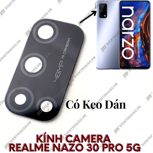 Kính camera realme narzo 30 pro 5g kèm keo dán