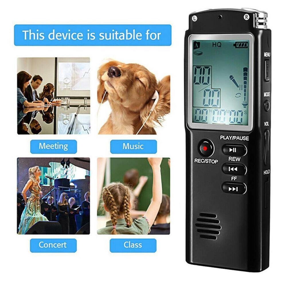 Máy ghi âm mini Spy kích hoạt âm thanh 32G Máy ghi âm Dictaphone MP3 Player