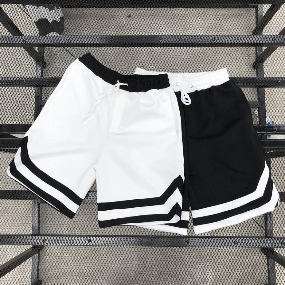 quần short double v, quần short nam nữ unisex chất thun lạnh cao cấp  ྇