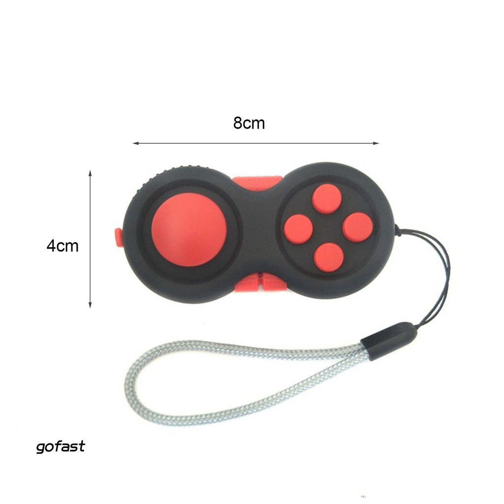 gofast Fidget Pad Portable Stress-relieving 4 Buttons Game Joystick Stress Reliever for Teens