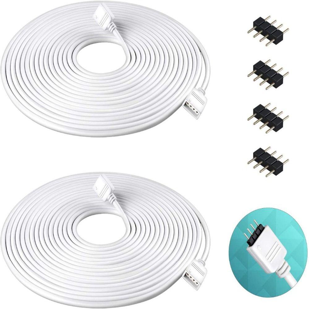Dây Cáp Nối Dài Màu Trắng RGBW Cho Đèn LED 2835 5050