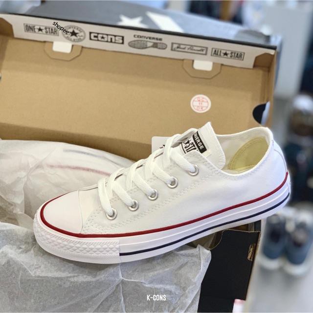 Chuck Taylor Converse Classic White | Giày Converse Trắng Viền Đỏ