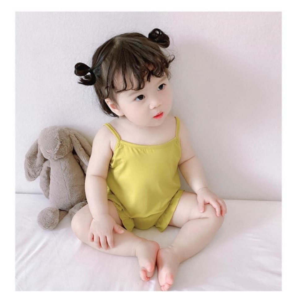 Đồ Bộ Bé Gái  Bộ MINKY MOM 2 Dây Quần Chip Bèo Cho Bé Chất Thun Lạnh Siêu Mềm Mịn Mát