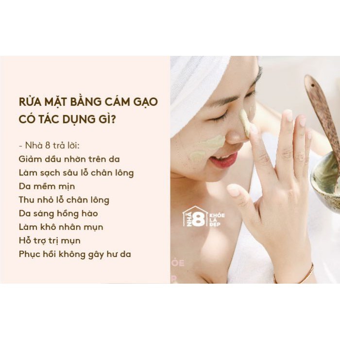 100gr Bột Cám Gạo Mộc Nhiên 100% nguyên chất