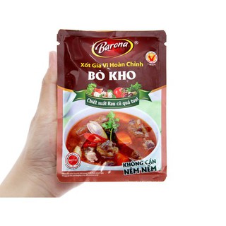 Sét 5 gói Xốt gia vị hoàn chỉnh bò kho barona 80g