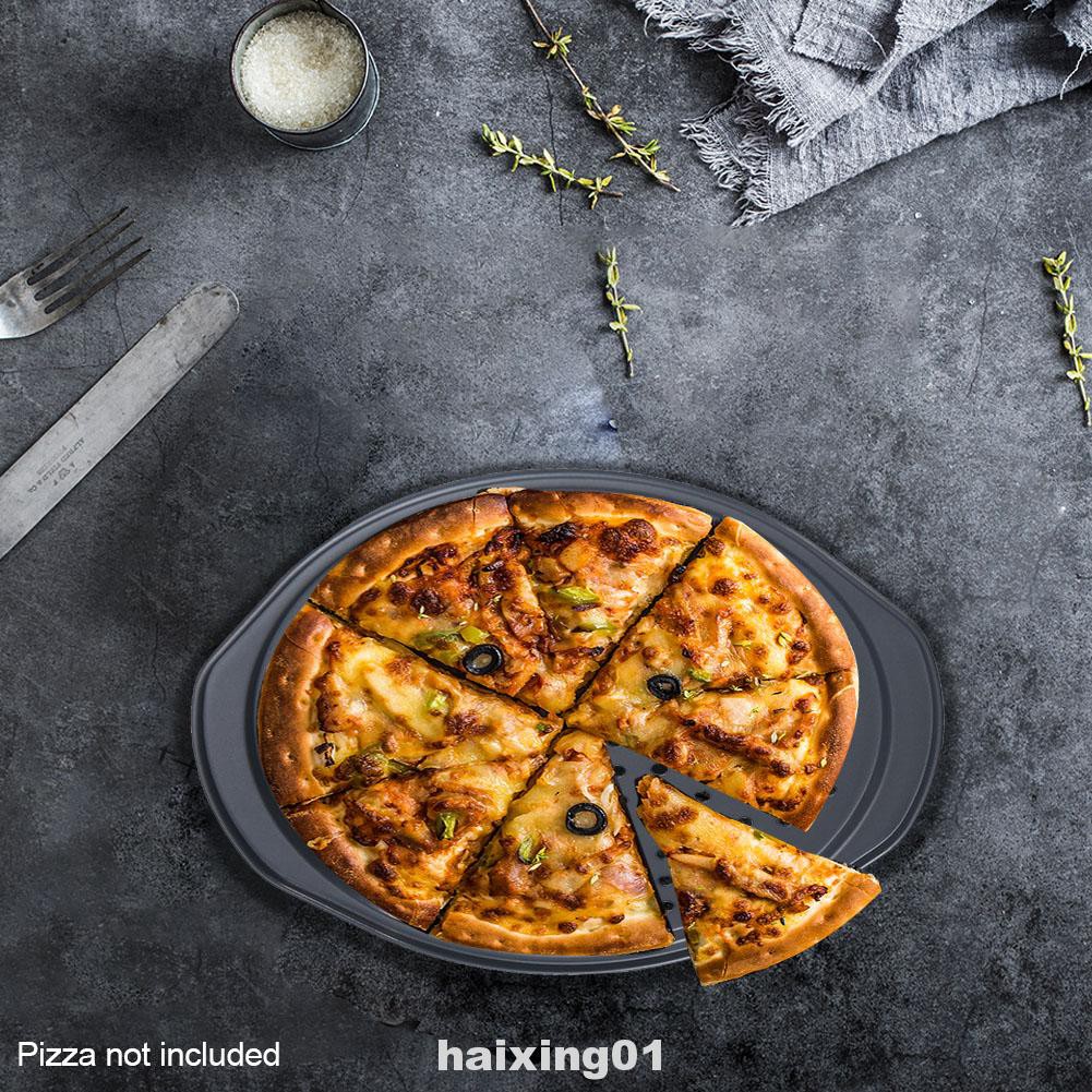 Chảo Nướng Bánh Pizza 14 Inch Bằng Thép Carbon An Toàn Dễ Vệ Sinh Tiện Dụng Cho Nhà Bếp