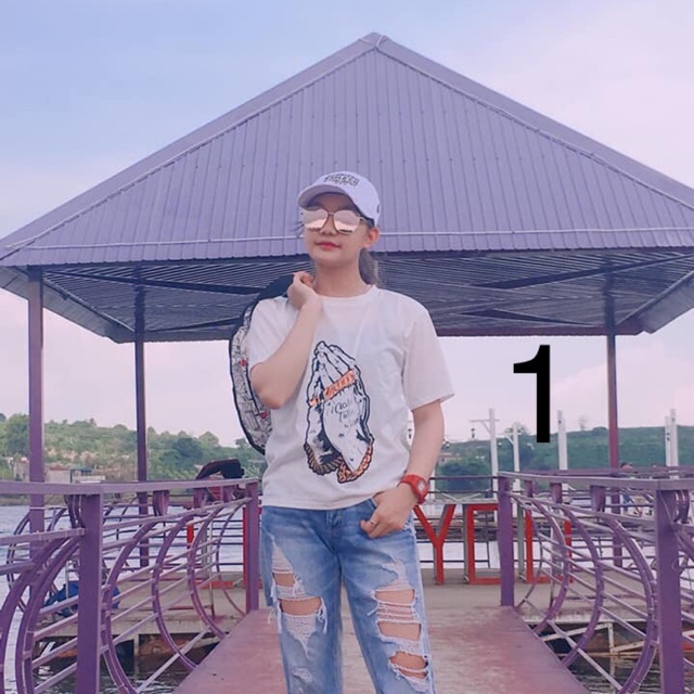 Áo thun trắng in nhiệt