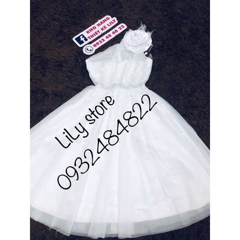 ẢNH VÀ VIDEO THẬT 10000%   Đầm xoè lệch vai hoa to