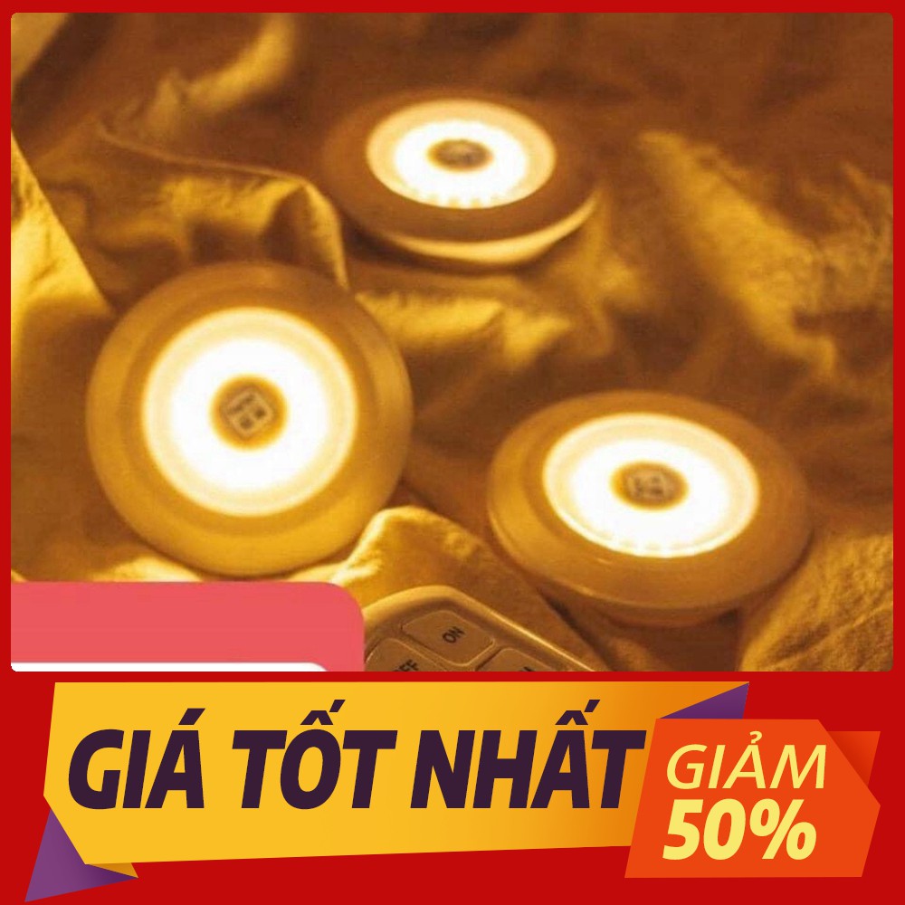 [Sale toàn shop] sét 3 đèn led dán tường  + điều khiển