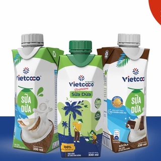 (COMBO 10 HỘP) SỮA , NƯỚC Dừa Nguyên Chât Vietcoco 330ml