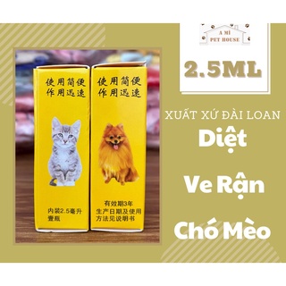 Lọ trừ ve rận kí sinh trên chó mèo của đài loan - vệ sinh cho thú cưng