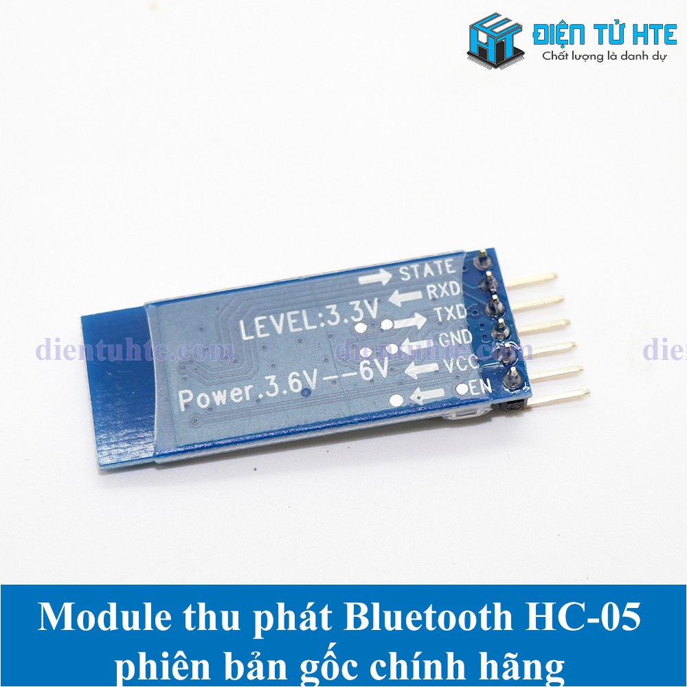 Module thu phát - truyền dữ liệu Bluetooth HC-05 - Bản gốc chính hãng [HTE Quy Nhơn CN2]