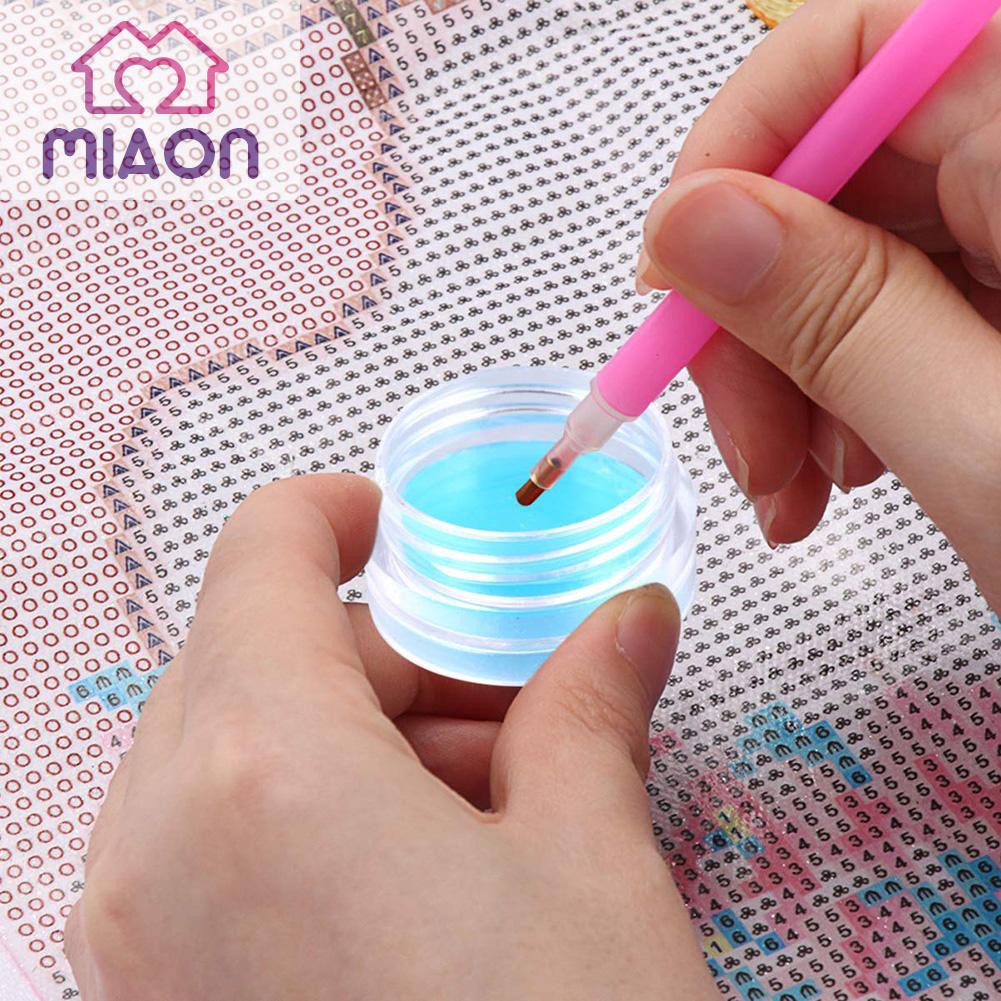 Chai keo đất sét hình tròn dùng cho vẽ tranh đính đá thủ công tự làm