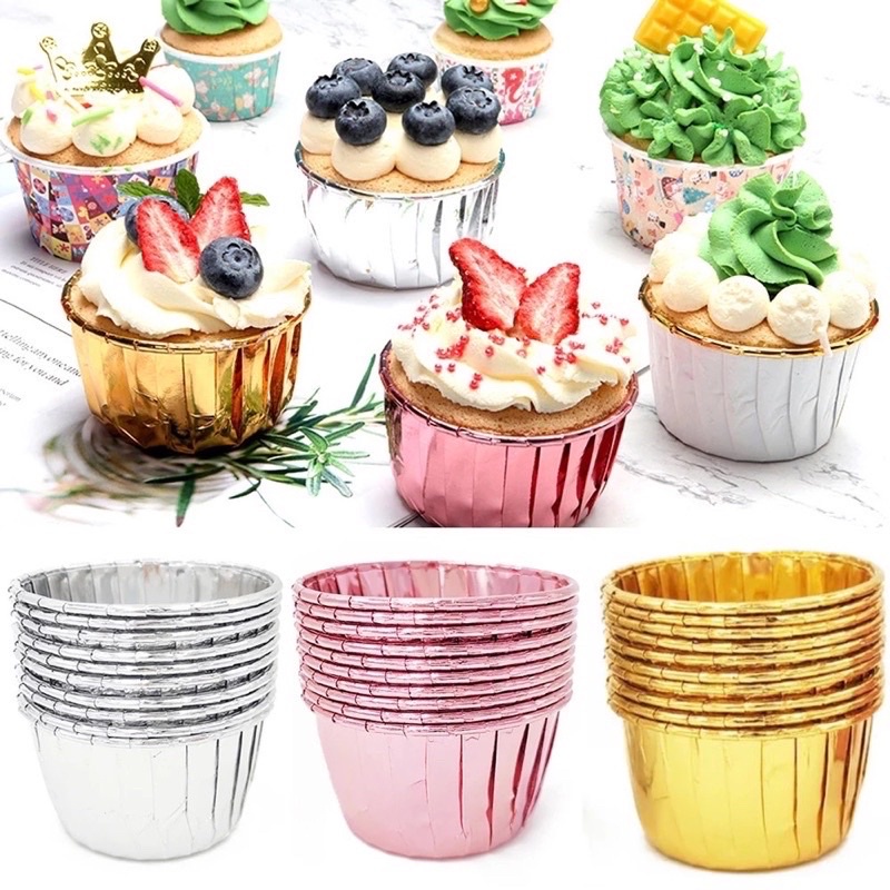 Set 50 cốc dùng để làm bánh cupcake tiện dụng