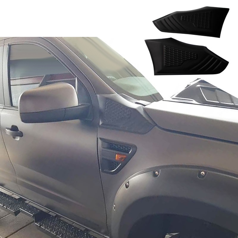 Bộ 2 Viền Trang Trí Bảo Vệ Lỗ Thông Gió Xe Hơi Ford Ranger T6 T7 2016 2017 2018 2019 2020