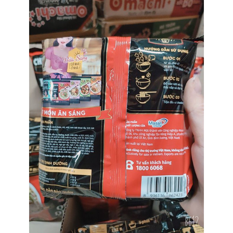 PHỞ BÒ CHINSU THỊT THẬT NGUYÊN MIẾNG THÙNG 15 gói