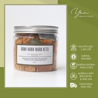Bánh ngói hạnh nhân siêu hạt YEN chuẩn keto eatclean hỗ trợ ăn kiêng giảm cân