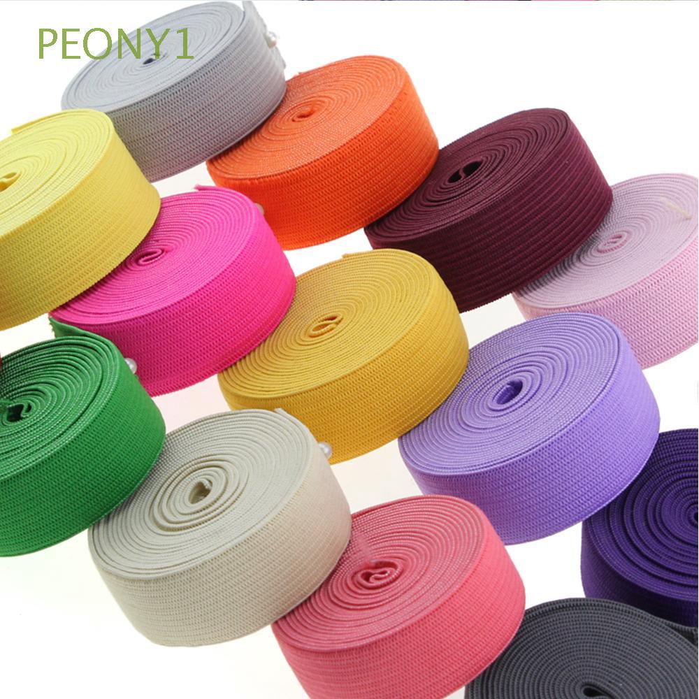 2m / Cuộn Nhiều Màu Sắc DIY Nhà Dệt May Phụ Kiện Viền Eo Dây Co Giãn