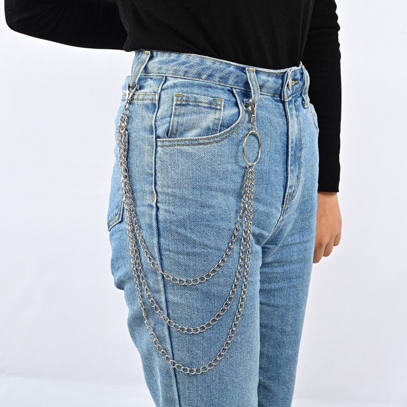 Youyo Set 6 Dây Xích Hợp Kim Đeo Quần Dài Phong Cách Punk Hiphop Đường Phố Dành Cho Nữ Sk