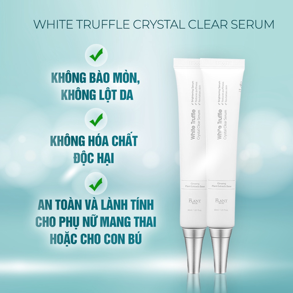 Gel dưỡng trắng sáng bật tông White Truffle- Tinh thể pha lê trắng da cao cấp Hàn Quốc 100% hữu cơ