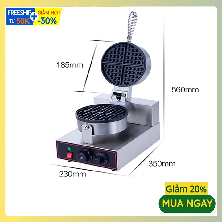 Máy nướng bánh tổ ong, bánh waffle Công nghiệp siêu bền