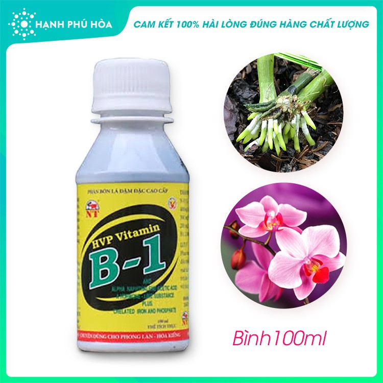 Phân Bón Lá HVP B1 100ml/Bình- Giúp Rễ Ra Mạnh, Nẩy Nhiều Chồi, Lá Xanh Tốt, Tăng Sức Đề Kháng Chống Lại Sâu Bệnh