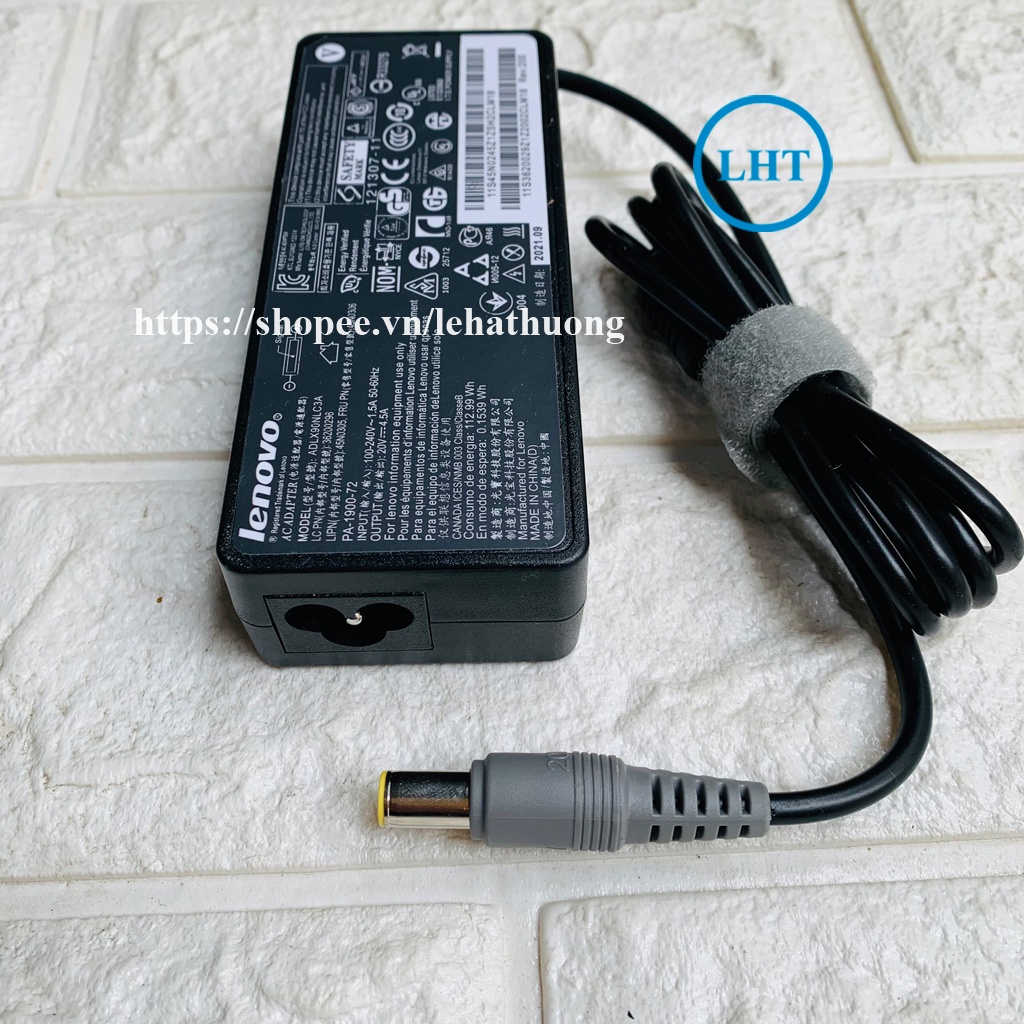 Sạc Laptop Lenovo Thinkpad T420 T420s X200 X220 X230 T400 T410 T430 T520 20V- 4.5A chân kim Adapter IBM Lenovo ThinkPad