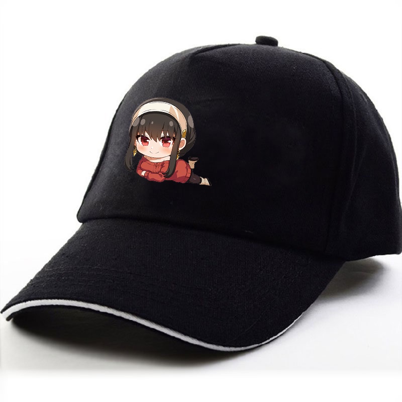 Mũ lưỡi trai in hình nhân vật SPY x Family ver nằm gia đình điệp viên anime chibi xinh xắn thời trang cá tính