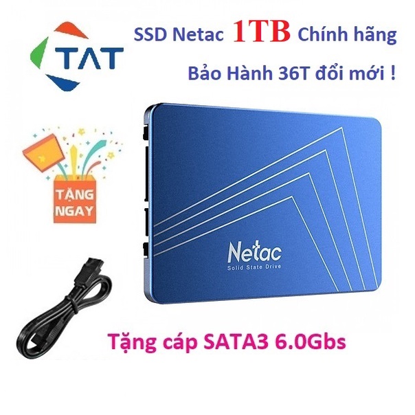 SSD Netac 1TB 512GB 360GB 256GB 128GB 2.5 inch Chính Hãng - Mới Bảo hành 36 tháng