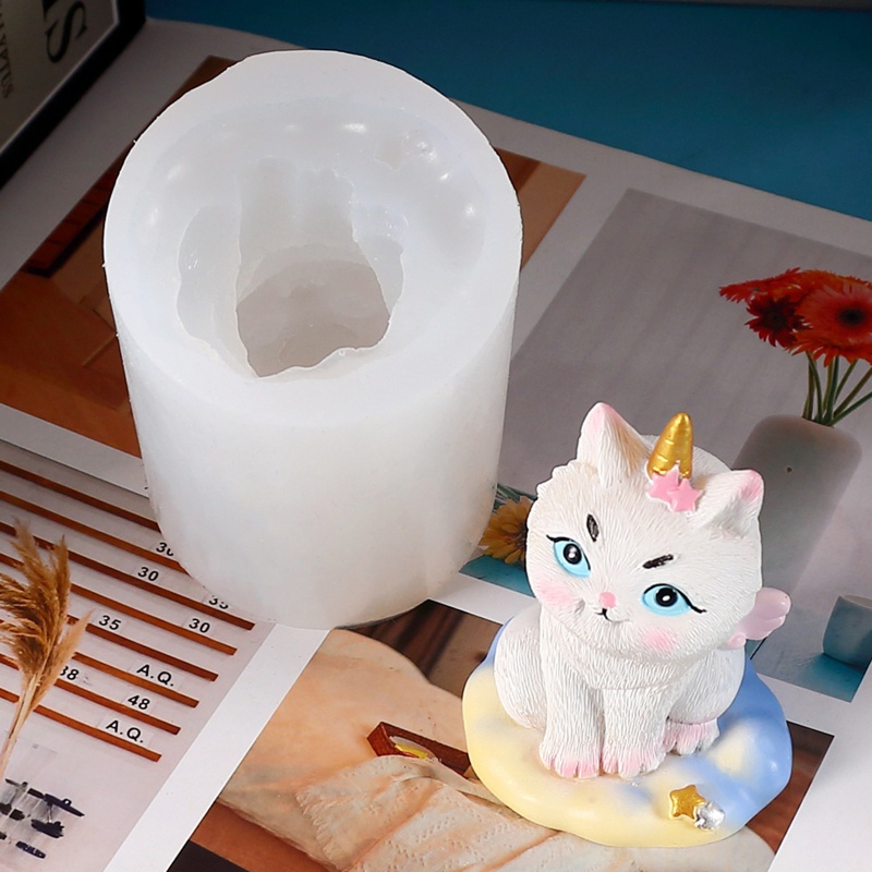 Khuôn Silicone Làm Xà Phòng Hình Mèo Đáng Yêu
