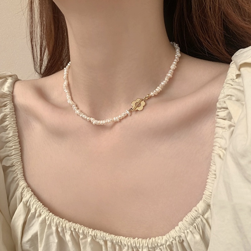 Vòng cổ Ngọc Trai Phong Cách Pháp Cho Nữ