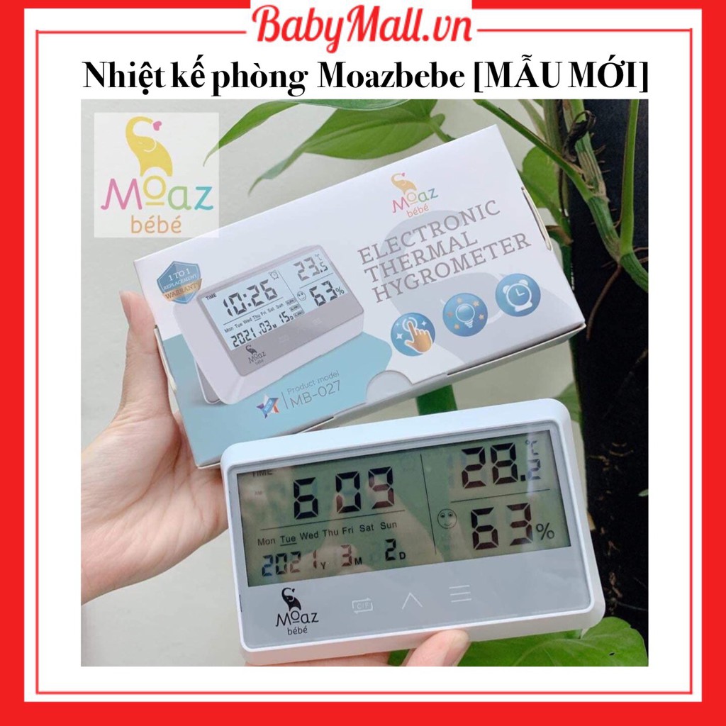 Nhiệt kế phòng Moazbebe 4in1 MB027