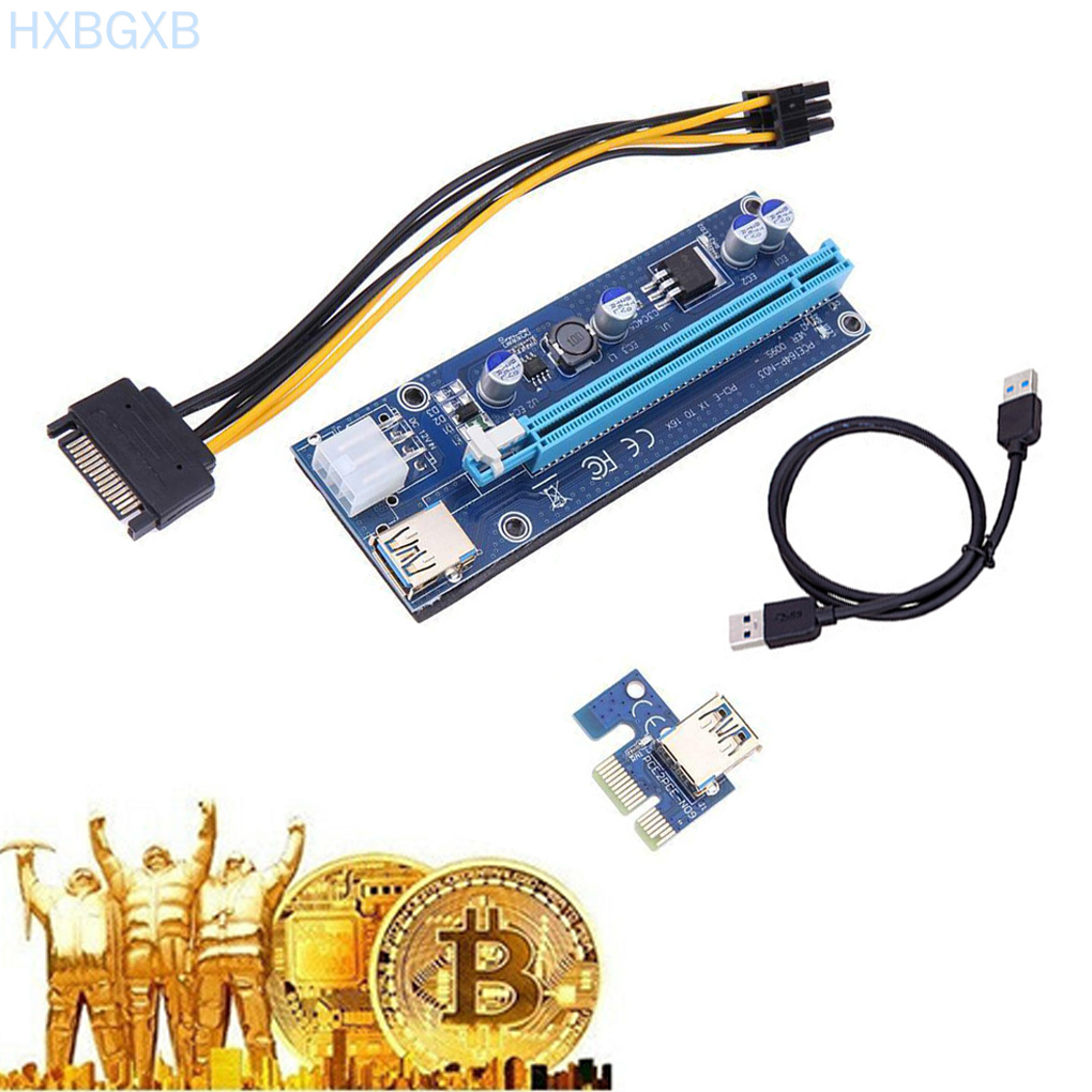 Bảng Mạch Chuyển Đổi Hxbg Pci-E Usb 3.0 Gpu 1x Sang 16x Với Giao Diện 6pin