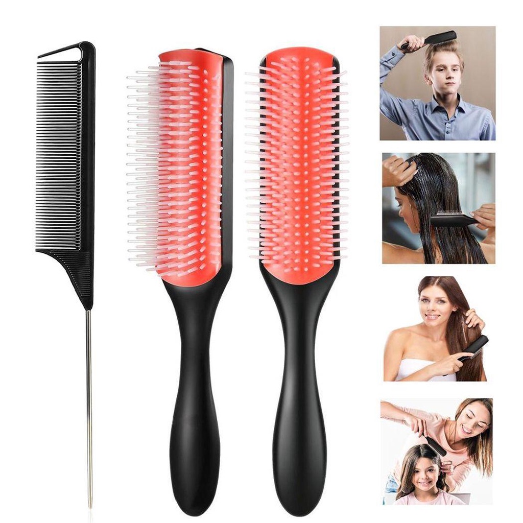 OCEANMAP Lược Chải Tóc Đuôi Chuột Massage Da Đầu Chống Trượt Cho Nam Nữ