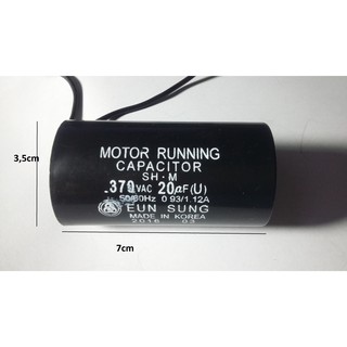 Tụ 20 mF -370 vôn dùng cho máy bơm nước