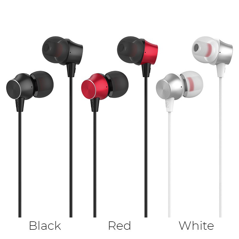 Tai nghe liền dây HOCO M51 có micro chân tròn 3.5mm Dành cho ĐT i-Phone táo Huawei Samsung Oppo Realme