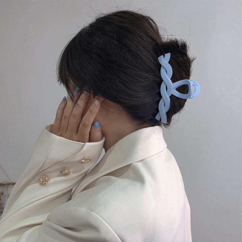 Kẹp tóc đuôi ngựa nhiều màu sắc tùy chọn cỡ lớn không trượt thời trang