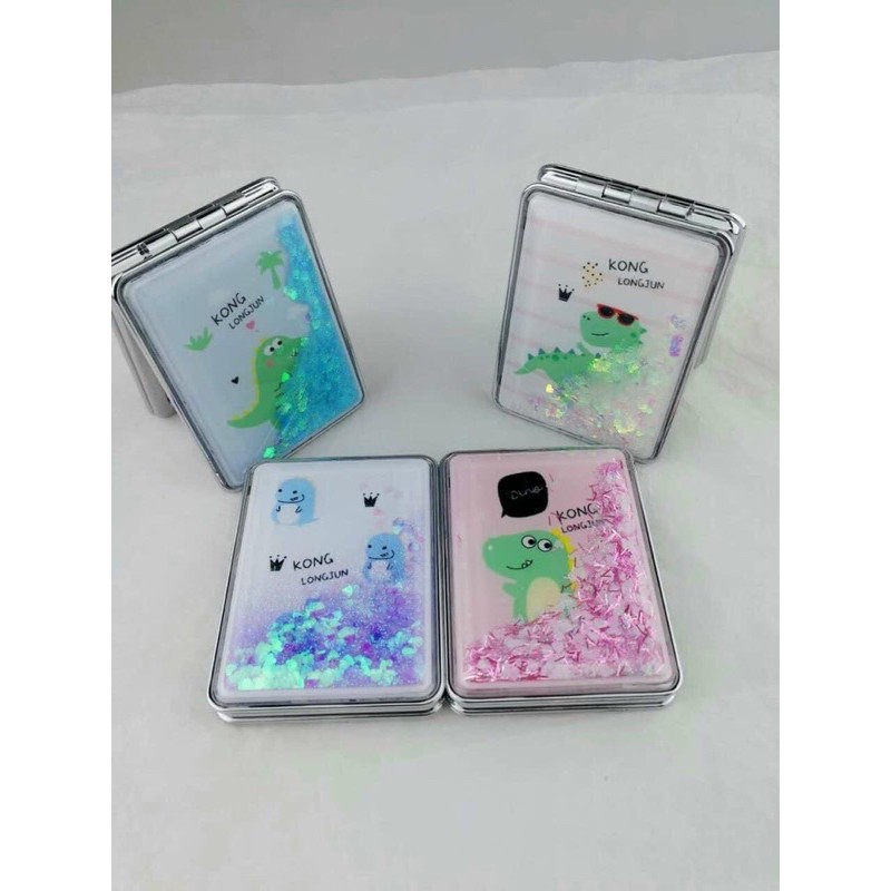 Gương mini thiết kế vỏ kim tuyến nước lấp lánh chất lượng cao