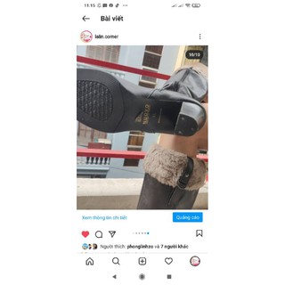 Boots gối da thật