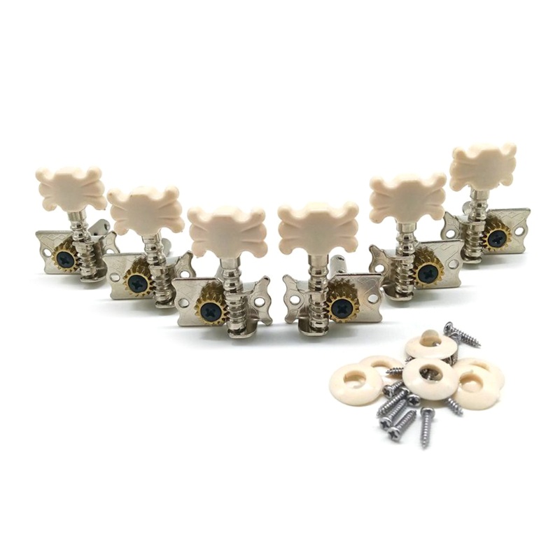 Set 6 Nút Vặn Điều Chỉnh Dây Đàn Guitar 3L 3R Tiện Dụng
