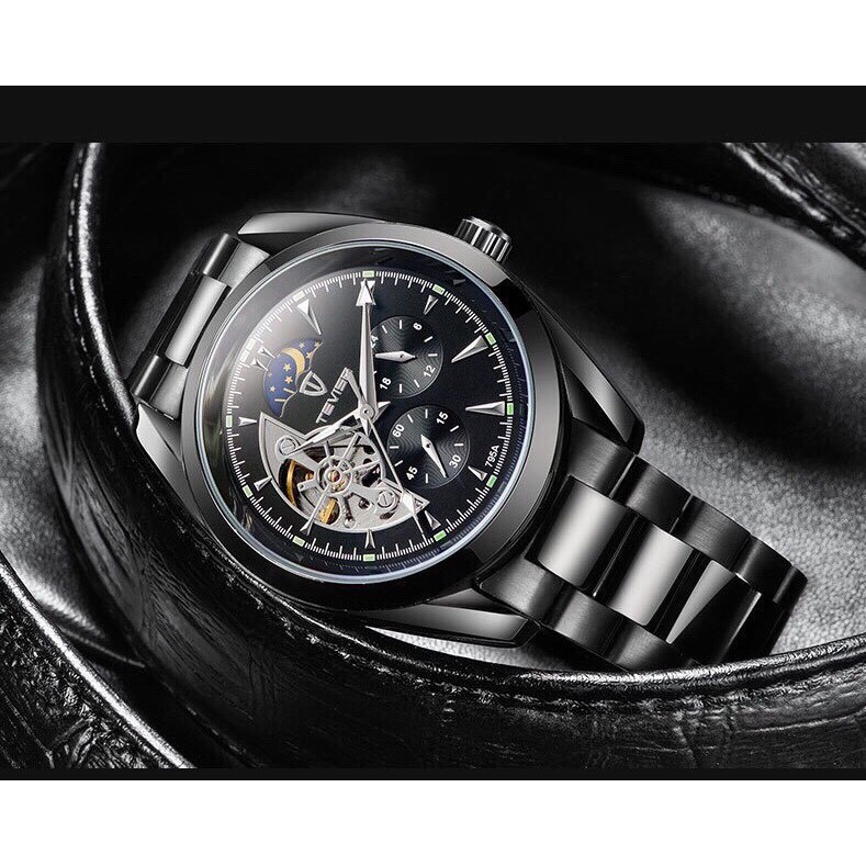 Đồng hồ nam tevise chính hãng automatic 795A dây thép nguyên khối (tặng kèm hộp , phụ kiện thâu dây) | BigBuy360 - bigbuy360.vn