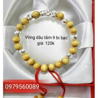 Vòng dâu tằm cho bé gái 9bi bạc