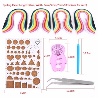 BỘ DỤNG CỤ QUILLING NÂNG CẤP 7 MÓN + GIẤY