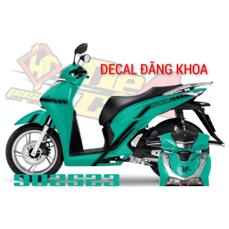Tem xe SH CHRISTIAN DIOR mẫu mới tem trong dán cho mọi màu xe tem chống phai màu