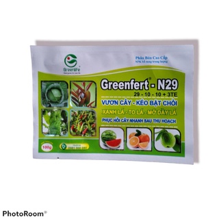 gói 100gr phân bón lá cao cấp N29 nhập khẩu bỉ siêu bật chồi. 29 10 10
